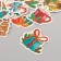 Stickers for creativity "New Year. Watercolor" embossing gold set 48 pcs 9x7x0.8 cm