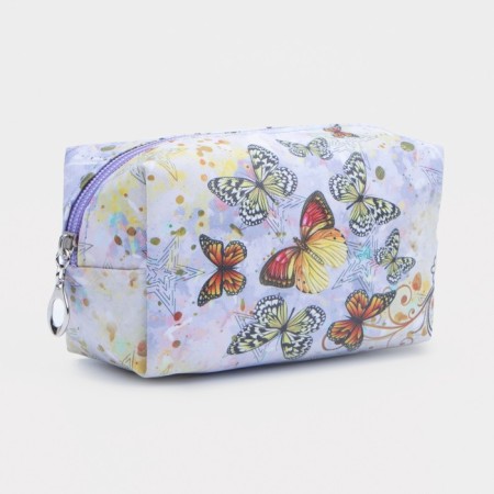 Lightning cosmetic bag, beige color