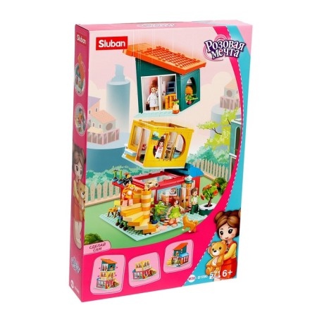 Designer Pink Dream "Three -Stage House", 571 details