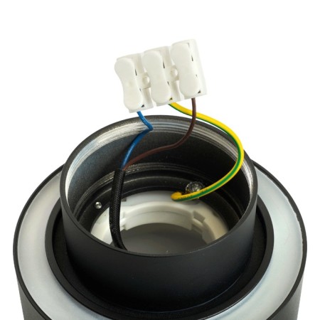 Ceiling light Feron HL367, IP44, GX53, 12 W, 110x110x75 mm, black color-6