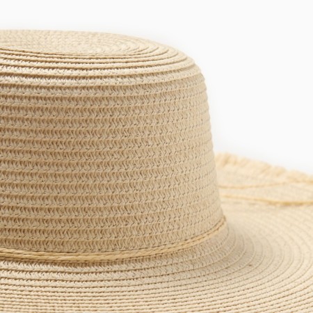 Women's hat Minaku, Milk color, rr 58-2