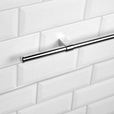 Tundra rating d = 16 mm, l = 600 mm, a set of 2 holders and 2 plugs, color chromium
