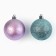 Christmas balls New Year, for the New Year, D = 6 cm, 6 pcs., Blue and pink color