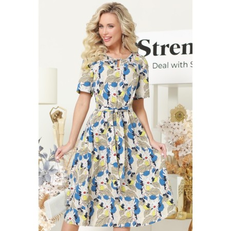 Dress "Flower novel", size 56-2
