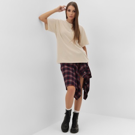 Women's T -shirt Mist icon made of boiled cotton, p. M, milk-1