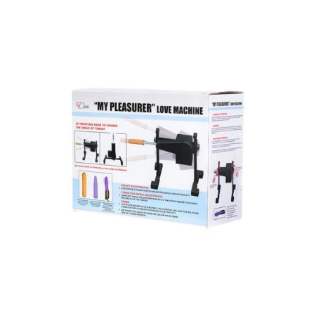 Diva My pleasure sex machine, 2 nozzles, metal, black color, 33 cm-8