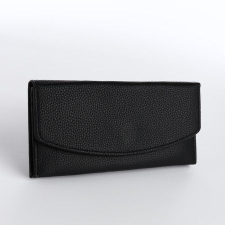 Women's wallet on a magnet, black color