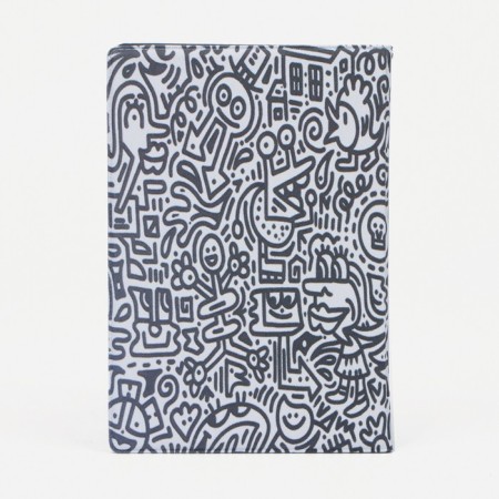 Cover for passport, black/white color-1