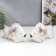 Souvenir ceramics "Two white fish with flowers" set 2 pcs 14.5x9.5x22 cm