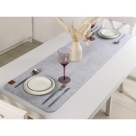 The path on the table "Gray", 40 × 150 cm, thickness 4 mm, color light gray-2