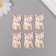 Decor for creativity tree "Fox with a heart" set of 6 pcs 4x2.2x0.3 cm