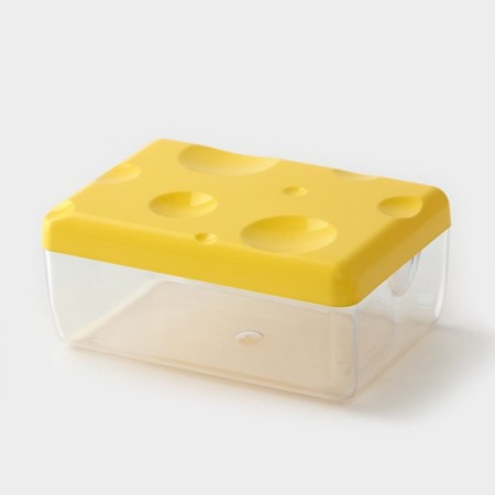 Ricco cheese container 16 × 11 × 7cm, yellow color-1