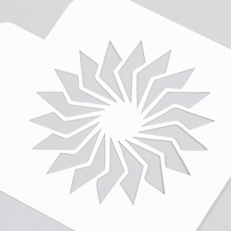 Stencil "flower" 9x9 cm-2