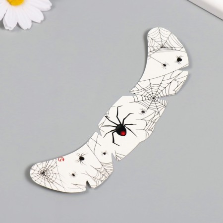 Tattoo on the body Black "Freckle. Web on the web" 16x5 cm-1
