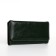 Women's wallet on the button, the color is dark green