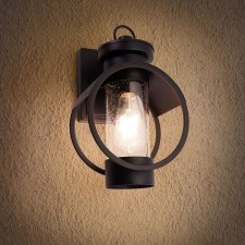 Sadovo-park lamp Feron PL530, IP44, E27, 60 W, 180x200x340 mm, black color