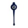 Vibrocolor with a tail Jos Mickey, silicone, blue, 12.5 cm