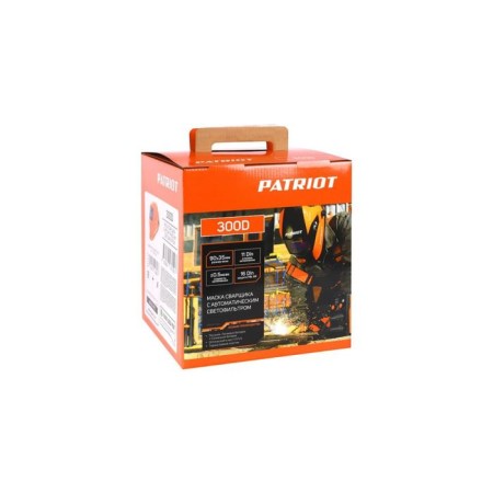 Маска сварщика PATRIOT 300D, 90х35 мм, 4/11 DIN, -10/+55 °С, хамелеон, 2 датчика-6