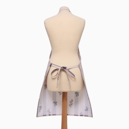Apron Ethel "Leaves" 60x70cm, 100% HL, reps 220 g/m2-9