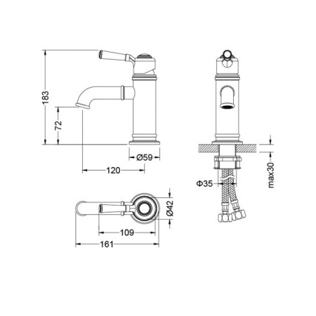 Timo ARISA 5361/02F shell mixer, Antik-1