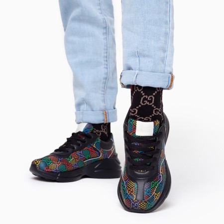 Baby sneakers, black mix, size 27-1