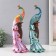 Polystone souvenir "Peacock on a high stand" MIX 26x12 cm