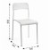 The mesh stool is white
