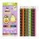 Pencils 12 colors are plastic, Devente Avocado, three -sided, 2m, 3 mm, tinted in black