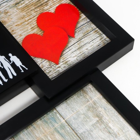 Multi -family "Family" collage in 8 photos 10x15 cm, black-2