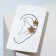 Earring "Kaff" Two stars, loop, color gold