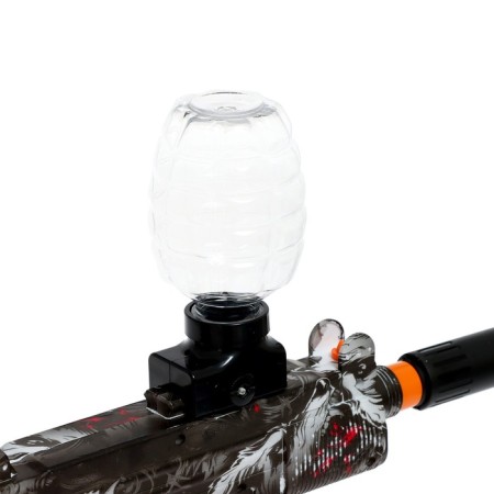 The Uzi automatic machine, shoots with gel bullets, works from the battery, mix-4