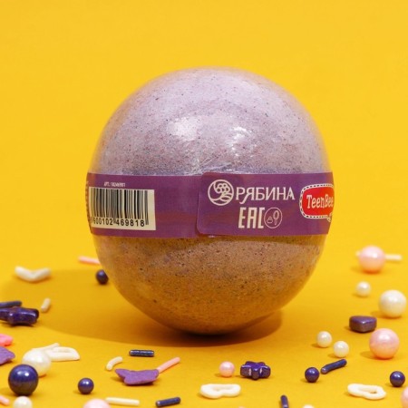 Бомбочка для ванны, 130 г, аромат ежевики и ванили, TeenBee-2