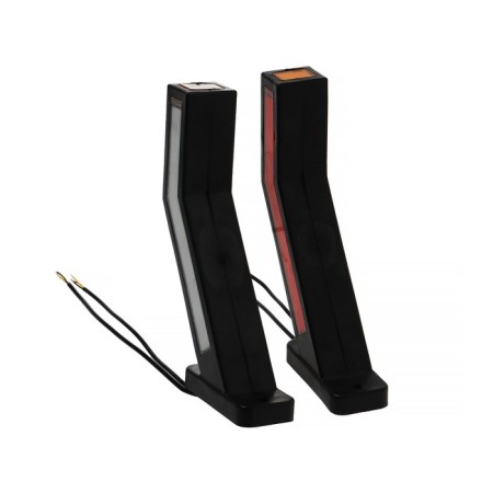 Side signal marker, with a turning signal, universal, 6000 K, 22 x 10 x 4 cm, 2 pcs-2