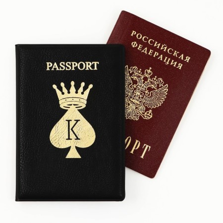 Cover for the passport "King", artificial leather-5