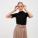 Jumper (body) Women's minku slim fit: Black color, river 46