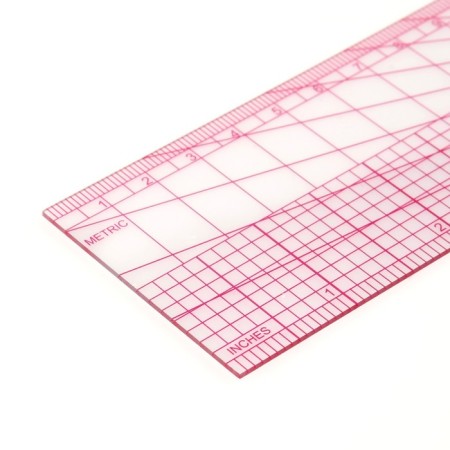 A line for quilting and patchwork, 5 × 30.5 × 0.1 cm, the color is transparent/pink-1