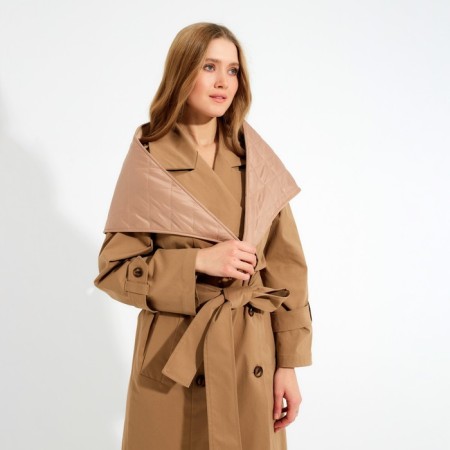 Women's handkerchief minku: casual collection beige color-3
