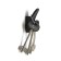Furniture hook Cappio Plate, one -rod, black color
