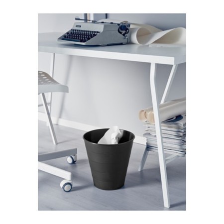 Garbage bucket French, 10 l, black color-1