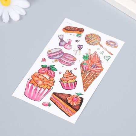 Tattoo on the body color "Sweets. Pumpkin" 12x7.5 cm-1