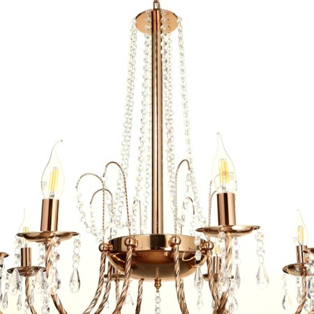 Chandelier 2459/8 E14 5W gold 75x75x85-135 cm Bayerlux-6
