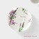 Coffee steam porcelain shade “Lavender”, 2 objects: a cup 80 ml, a saucer d = 11.4 cm, white color