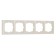 Frame for 5 posts WL03-FRAME-05, ivory color