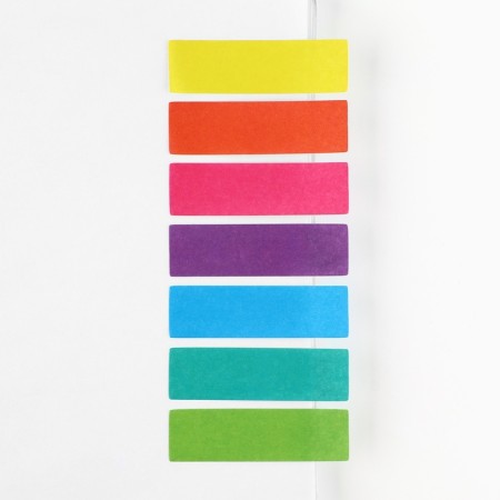 Steams of bookmarks with a sticky layer “Pro choice, neon”, for books 7 pcs, 20l-1