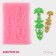 Mold Dolyana "Flower pattern", silicone, 7.7 × 5 cm, color mix