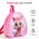 Children's backpack 21*9*23, lightning departure, a cat with a bow, pink