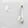 Kashpo bracket, forged, 17 cm, metal, white