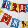 Garland on the tape "Happy Birthday", length 216 cm, spider-man
