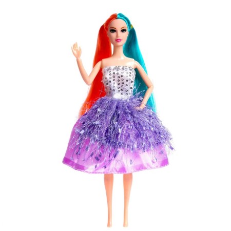 Carbonnic-model “Kira” doll in a dress, with accessories, mix-4