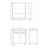 Mirror Comfort Comforty Mario 60 for the bathroom, color smoky oak color